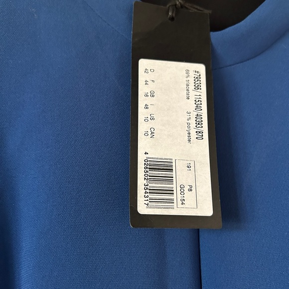 Elegant cobalt blue strenesse dress BNWT - Picture 3 of 6
